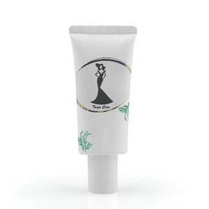 Customized 50ml Plastic Cosmetic Tubes Flat Oval Soft Tube Empty Packaging For Sunblock <b>Sunscreen</b> Cream Tube Cosmetic Pack - Product Image 5