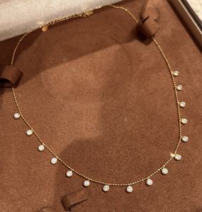 Collar de Joyería Fina Personalizada, Oro Sólido Real de 9k, 10k, 14k, 18k, Oro Rosa, Amarillo, Blanco, Diamante/Gema de Laboratorio, Fabricación en Fábrica - Product Image 1