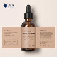Étiquettes personnalisées en gros pour flacons compte-gouttes de sérum pour les yeux, autocollants cosmétiques mats imperméables en PET, papier, acrylique, adhésifs OEM