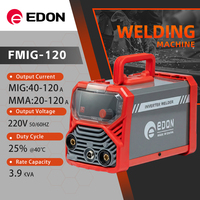 Soudeuse à Inverter Électrique Numérique Compacte EDON, Portable 120A 220V, Machine à Souder MMA MIG pour la Fabrication Métallique