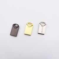 Silver Gun Metal Golden Laser LOGO 2GB 4GB 8GB USB 2,0 3,0 16GB pendrive a granel portátil USB flash drive Super Mini Pen Drive