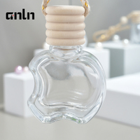 Vente en gros de flacons de parfum pour voiture de 8 ml, vides, à suspendre sur la grille d'aération, avec bouchon à vis en bois, finition mate, avec logo personnalisé, MOQ 100 pièces