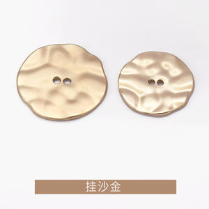 도매 사용자 정의 두 구멍 금속 단추 양면 머리 16mm 개인화 된 숙녀 평면 방수 - Product Image 5