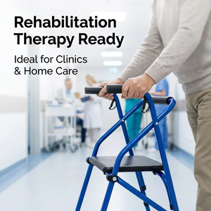 CL810L Brand Simple Two-Wheel Aluminum <strong>Rollator</strong> <strong>Walker</strong> with 100kg Capacity Disc Brake for Rehabilitation Therapy Supplies - Product Image 5