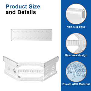 Juego de 4 Sujetadores de Sábanas Ecológicos de ABS Resistentes a Tirones, Tiras de Bloqueo de Alta Resistencia, Extraíbles y de <span class=keywords><strong>Fácil</strong></span> Instalación para Todo Tipo de Ropa de Cama - Product Image 3