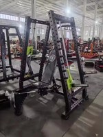 Équipement de fitness commercial REYK : Machine Smith multifonctionnelle à double système pour presse d'épaules, banc incliné et exercices abdominaux