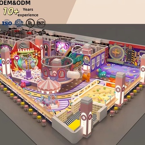 Equipo de Juegos Interior Personalizado con Temática de <span class=keywords><strong>Circo</strong></span> de Dulces: Carrusel, Piscina de Pelotas, Piscina de Arena, Torre de Escalada para Niños en Centros Comerciales FEC - Product Image 1