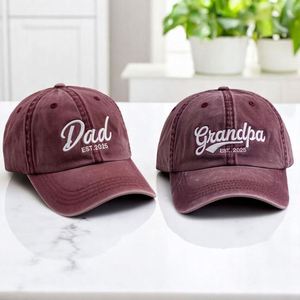 Gorra de Béisbol de Algodón Sin Estructura, Personalizable con Texto, Logotipo Bordado, Gorras Personalizadas para Papá - Product Image 1