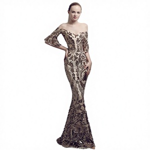 1518 #   Vestido de Noche de Lujo de Satén Estilo Sirena con Cintura Natural, Largo hasta el Suelo, Sin Espalda, para Fiesta de Gala Árabe de Dubái - Product Image 2