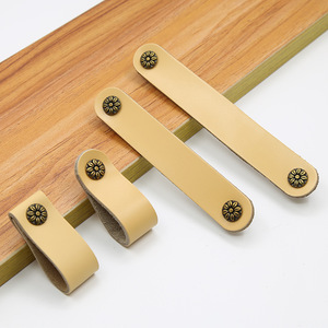 Meilleure qualité Chine Fabricant Personnalisé Moderne Durable Meuble Armoire Poignée en cuir pour porte - Product Image 4