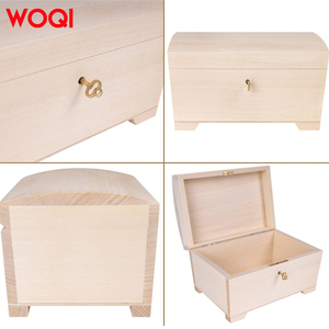 WOQI toptan fabrika doğrudan ucuz el yapımı ahşap hazine göğüs kutusu ile anahtar mükemmel doğum günü hediyesi annen için, eşi - Product Image 3