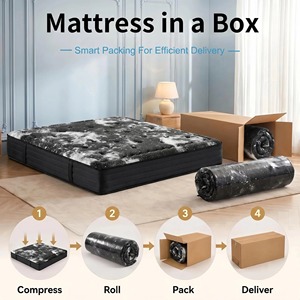 Wholesale Gel <b>Memory</b> <b>Foam</b> Mattress Queen King Size Medium Firm Breathable Cooling Comfort Bed for Home Hotel - Product Image 5