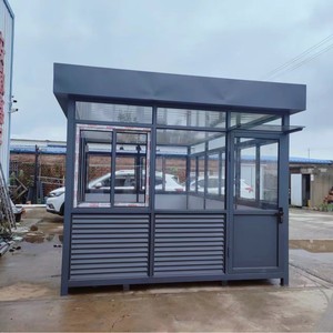Cabine de sécurité mobile en acier, résistante aux intempéries, pour la gestion de propriétés et le contrôle d'accès aux parkings - Product Image 4
