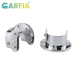 Accessori per Cabinet con finitura cromata in lega di zinco, Hardware per mobili per <span class=keywords><strong>armadio</strong></span>, supporto per tubo di supporto - Product Image 4
