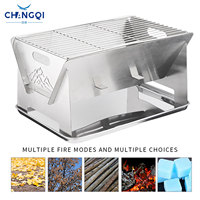 Usine OEM, foyer de Camping détachable, extérieur pliable, grilles de barbecue à assembler, jardin extérieur Portable, barbecue pliable