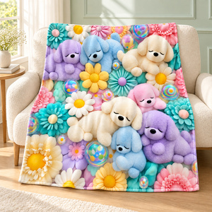 Manta de Franela al por Mayor, Diseño Kawaii de Dumpling, Cubrecama de Felpa Ligera, Lavable a Máquina, para el Hogar en Invierno - Product Image 5