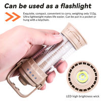 Linterna para tienda de campaña con gancho, luz portátil para ambiente de campamento, luz múltiple para camping