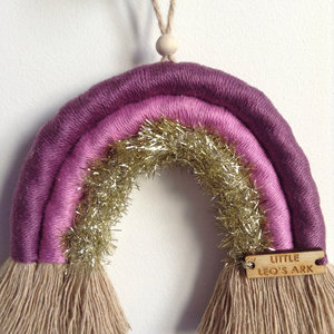 Grande décoration murale en macramé faite à la main - Product Image 1
