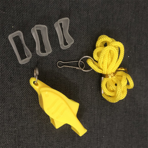 Dolphin Whistle Yellow ABS Material High Pitched Outdoor Sports Referee Training Aid Football Physical Education Made Zhejiang - Product Image 1