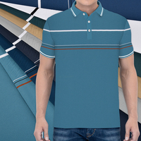Tejido de nailon elástico transpirable de jacquard de moda al por mayor, 92% nailon 8% elastano teñido en hilo para camisa polo