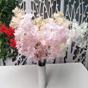 ดอกซากุระประดิษฐ์ Queyiyi ดอกไม้ไหมประดิษฐ์ ขนาด 30 ซม.-100 ซม. สีชมพูอ่อน สีขาว สีแดง สำหรับตกแต่งงานแต่งงานและบ้าน - Product Image 1