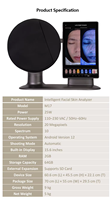 Nouveauté : Analyseur de peau numérique, scanner facial 3D avec analyse de diagnostic intelligente pour utilisation en salon de beauté