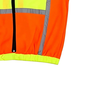 Gilet Réfléchissant Bicolore Argenté pour Chantier et Travaux Routiers, Ajustable, avec Logo Personnalisé - Product Image 3