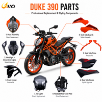 Kit de carénage pour moto WANOU Duke 390 avec phare LED, pièces de carrosserie en plastique ABS, phare avant de moto