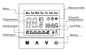 Global market – Thermostat Programmable hebdomadaire <span class=keywords><strong>Wifi</strong></span> à écran tactile Tuya, chauffage au sol électrique sans fil, chaudière à <span class=keywords><strong>eau</strong></span>, Thermostat - Product Image 5