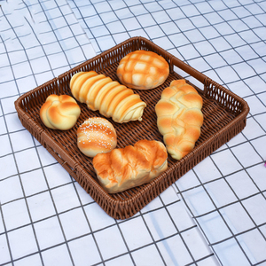Keranjang penyimpanan gaya rotan, keranjang penyimpanan serbaguna desain persegi persegi panjang dekorasi rumah wadah penyimpanan tahan lama - Product Image 4