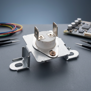 Thermostat compatible avec sèche-linge Samsung DC96-00887A avec fusible thermique, alimentation électrique automatique, boîtier en plastique - Product Image 3