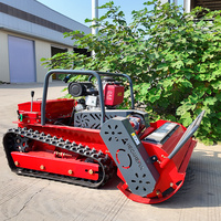 Venta directa de fábrica Tipo de cadena Control remoto Robot Cortacésped Carrete de control inalámbrico Cortacésped Tractor