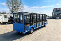 Autobús Eléctrico de 20 Asientos para Turismo, Ideal para Parques Temáticos y Fiestas, 28 km/h, Directo de Fábrica, Personalizable, Volante a la Izquierda/Derecha, Varios Colores