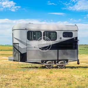 Remolque de Lujo para 2 Caballos, Nuevo Diseño, Caja de Transporte de Aluminio con Carga en Ángulo - Product Image 3