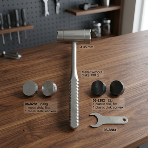 Vitra Instruments - Martillo para Huesos Wagner de 235 mm, Instrumento Quirúrgico Manual de Acero Inoxidable de Primera Calidad, Clase I, 1 Año de Garantía - Product Image 3