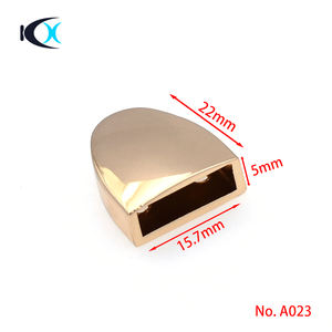 बैग हार्डवेयर चमड़े की बेल्ट धातु समाप्ति टिप्स जिंक मिश्र का पट्टा अंत टोपियां - Product Image 3