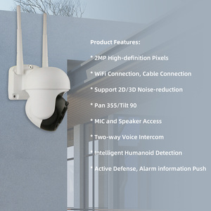 กล้องวงจรปิดอัจฉริยะ <span class=keywords><strong>Wolf</strong></span> Guard Tuya 3MP/4MP Wifi พร้อมระบบอินเตอร์คอมสองทาง ติดตามอัตโนมัติ ความคมชัดระดับ Full HD กล้อง IP อัจฉริยะ WiFi สำหรับรักษาความปลอดภัย - Product Image 4