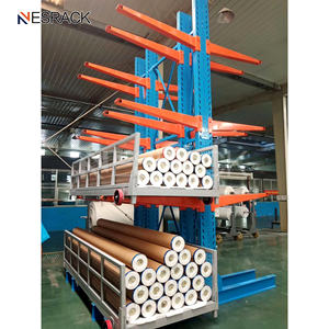 Estante voladizo de almacenamiento de metal industrial resistente Nelso Estante de acero de 5 capas para barra de tubo de metal - Product Image 4