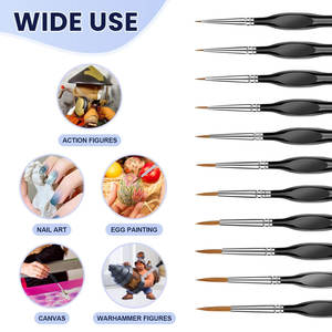 Vente chaude aquarelle <span class=keywords><strong>gouache</strong></span> peinture à l'huile acrylique stylo pinceau extrêmement fin ensembles de stylos pinceau d'art dessinés à la main - Product Image 5