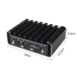 Nouveau mini PC industriel sans ventilateur, processeur Intel Core i5 de 4e à 13e génération, double LAN, ports COM, WIN10, SSD, garantie 1 an - Product Image 5