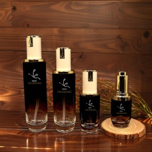 Envases Cosméticos de Vidrio de Lujo Personalizados, Frascos de Tónico <span class=keywords><strong>Nivea</strong></span> con Bomba, Envases Vacíos para Crema y Loción, MOQ Bajo, Juego de Botellas para el Cuidado de la Piel con Tapa de Rosca - Product Image 2