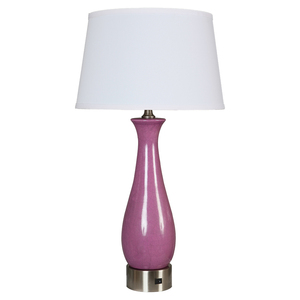 Modern <b>White</b> Linen Lampshade <b>Table</b> Lamp for Home & Hotel Bedroom Electric <b>Bedside</b> Ceramics with <b>White</b> Shade Home Decor - Product Image 3