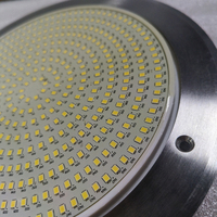 Yaokingled YK-SP615 - Luces LED Blancas para Piscina de 18 W, Cuerpo de ABS, Acabado de Acero Inoxidable, IP68, Resistentes al Agua, 12 V, 441 LED SMD, 120 Lúmenes