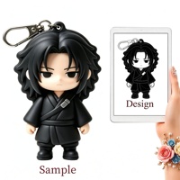 Llavero de PVC Suave con Figura de Anime de Dibujos Animados Versión Q Personalizada Weimeitoy, Llavero de PVC Suave con Personaje de Artes Marciales Antiguas OEM