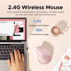 Ugreen M571 Dọc Không Dây Bluetooth Chuột 2.4G 4000 Dpi Chuột 5 Nút Tắt Không Dây Quang Chuột Cho Máy Tính Xách Tay PC Máy Tính - Product Image 2