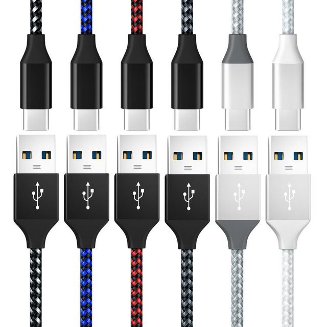 New Type-C to Micro USB Fast Charging Cable 480Mbps Data Transmission 3A Fast Charge Nylon Braid iPhone Compatible in Stock