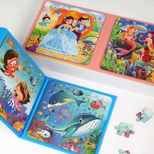 Jouet de puzzle magnétique pour enfants de 3 à 5 ans, éducation préscolaire, éveil, dessins animés - Product Image 5