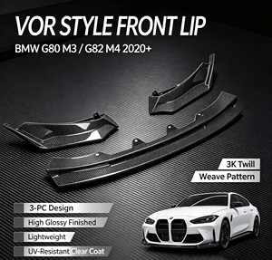 Lèvre de pare-chocs avant en fibre de carbone sèche de qualité supérieure, style G80 Vor, pour <span class=keywords><strong>BMW</strong></span> G80 M3 G82 M4 <span class=keywords><strong>2022</strong></span> - Product Image 3