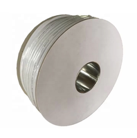 Câble coaxial siamois RG59+2DC à 3 conducteurs pour CCTV avec alimentation, gaine PVC/PE, blindage en feuille d'aluminium 40-95%, pour système de caméra CCTV