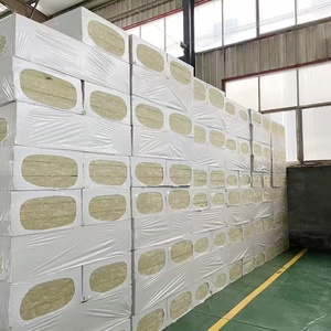 Facade <strong>Insulation</strong> Basalt Rock Wool Mineral Wool Panel Slab Fire Rated 100mm <strong>Class</strong> <strong>Insulation</strong> Materials - Product Image 3